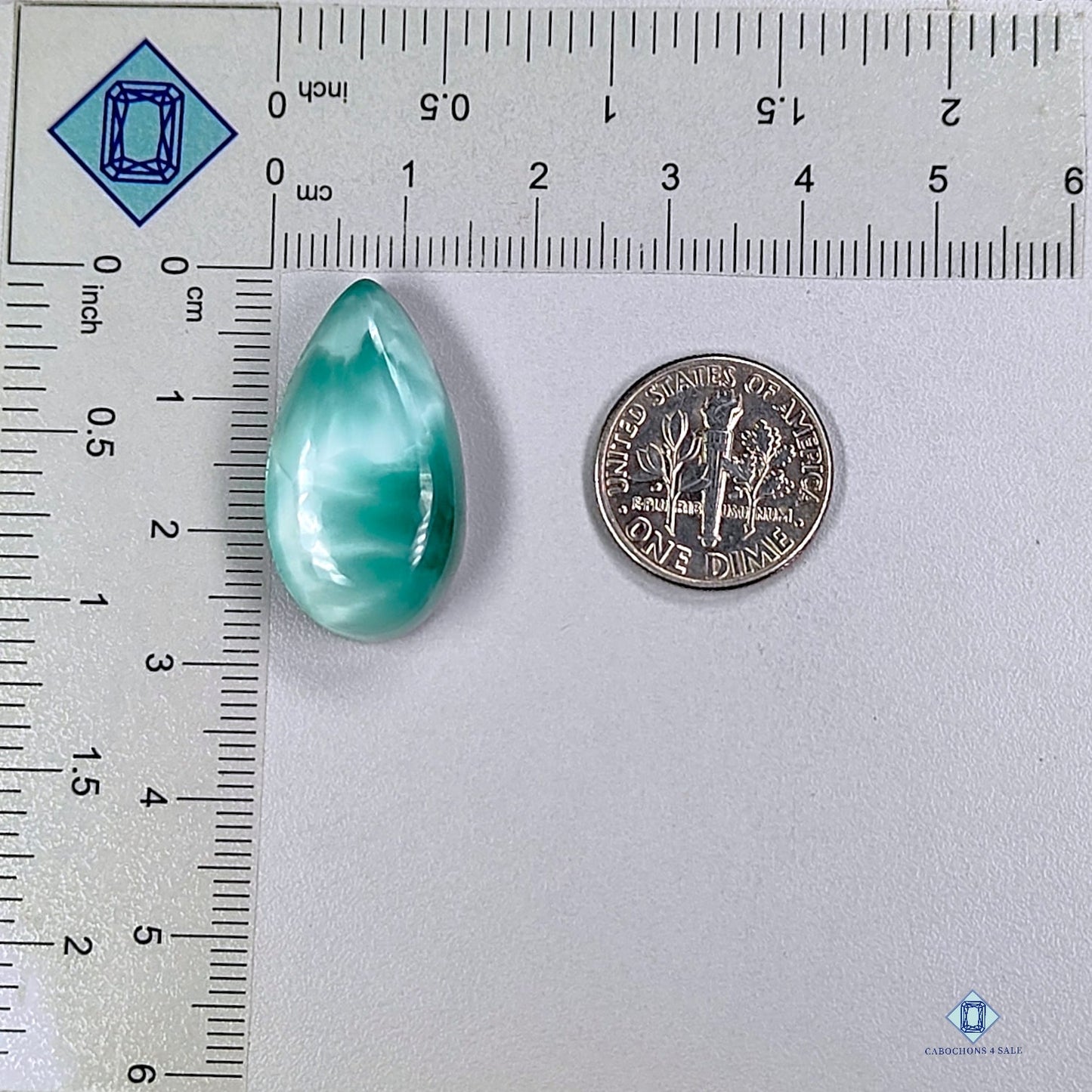 Hemimorphite Pear Cabochons