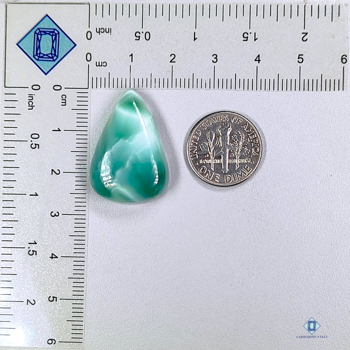 Hemimorphite Pear Cabochons