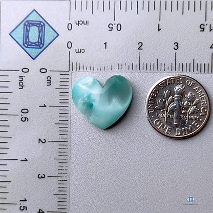 Hemimorphite Heart Carvings