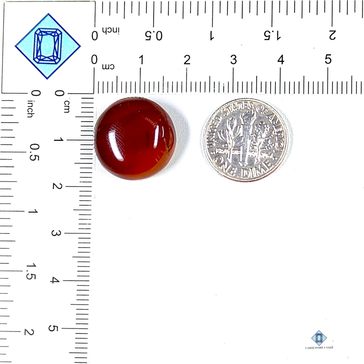 Hessonite Garnet Round Cabochons