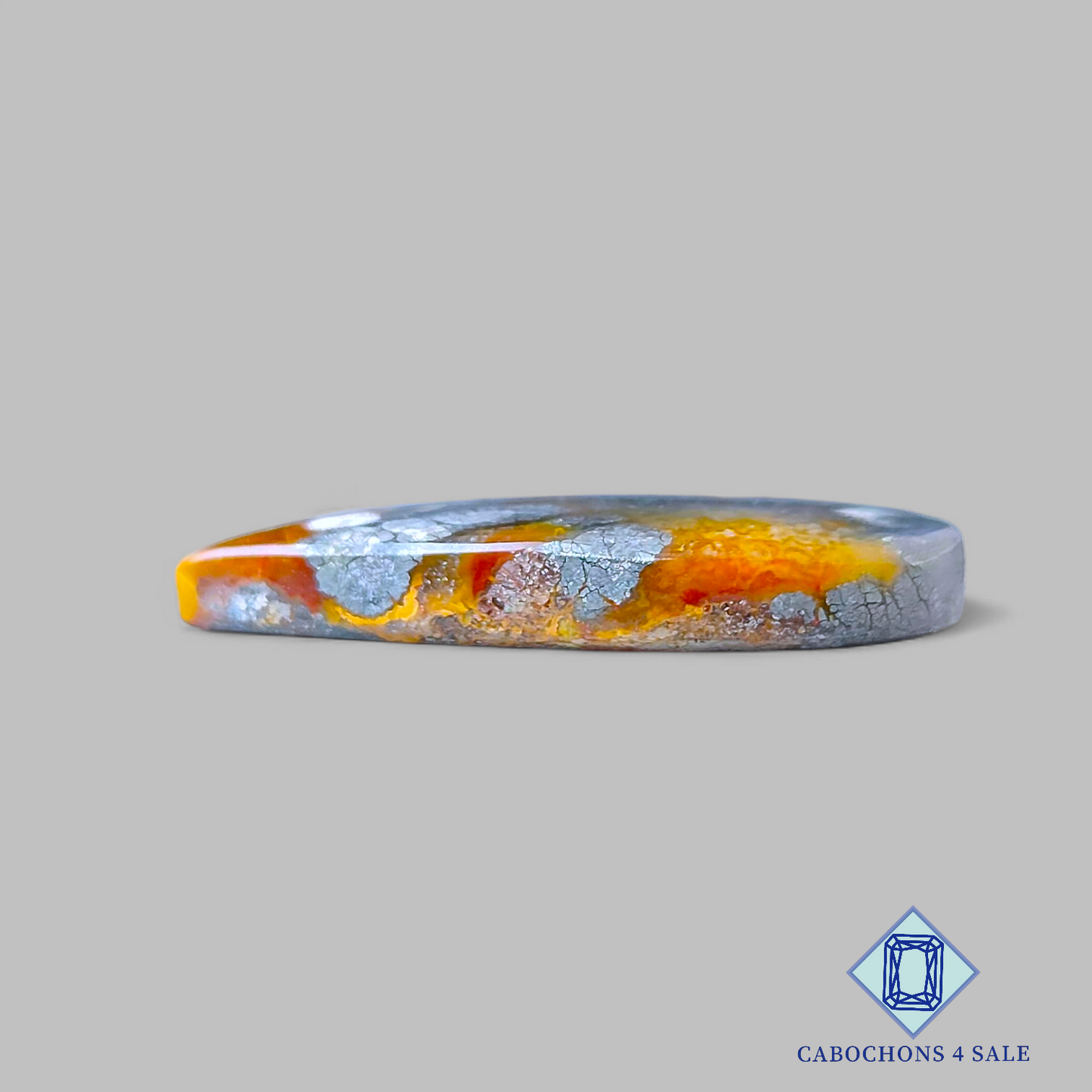 Cabujones de pera de marcasita color miel de 35 x 23 x 5 mm