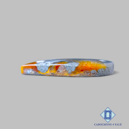 Cabujones de pera de marcasita color miel de 35 x 23 x 5 mm