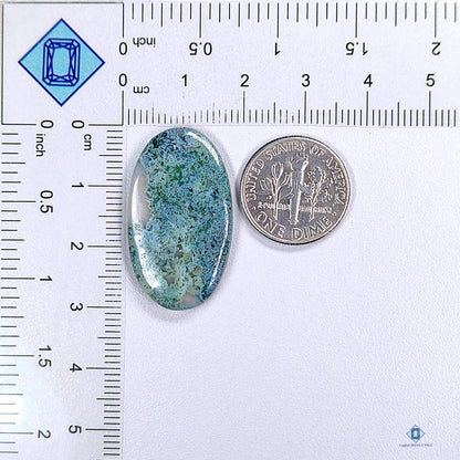 Horse Canyon Moss Agate Oval Cabochons