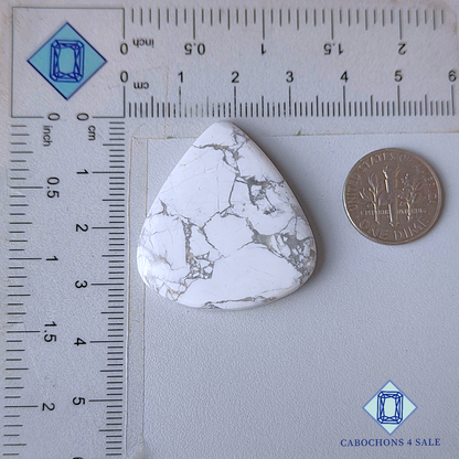 Howlite Pear Cabochons