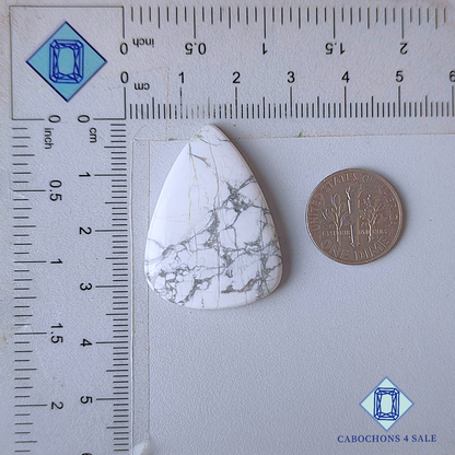 Cabujones de pera de howlita