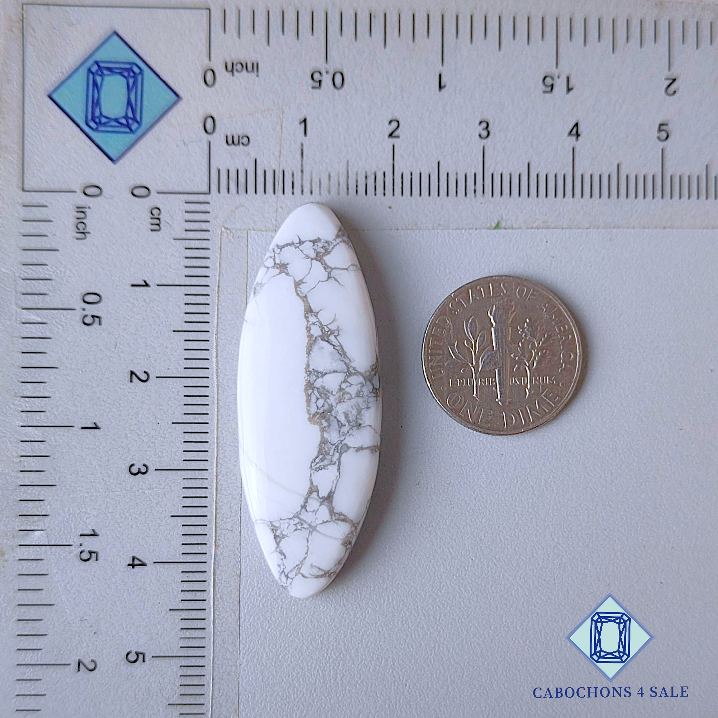 Howlite Marquise Cabochons