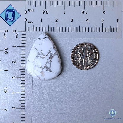 Natural Howlite Gemstone  Pear Cabochons 31*22*6mm from California available for sale