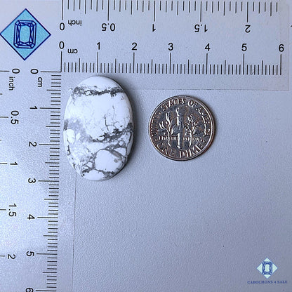 Natural Howlite Gemstone  Oval Cabochons 28*19*6mm from California available for sale