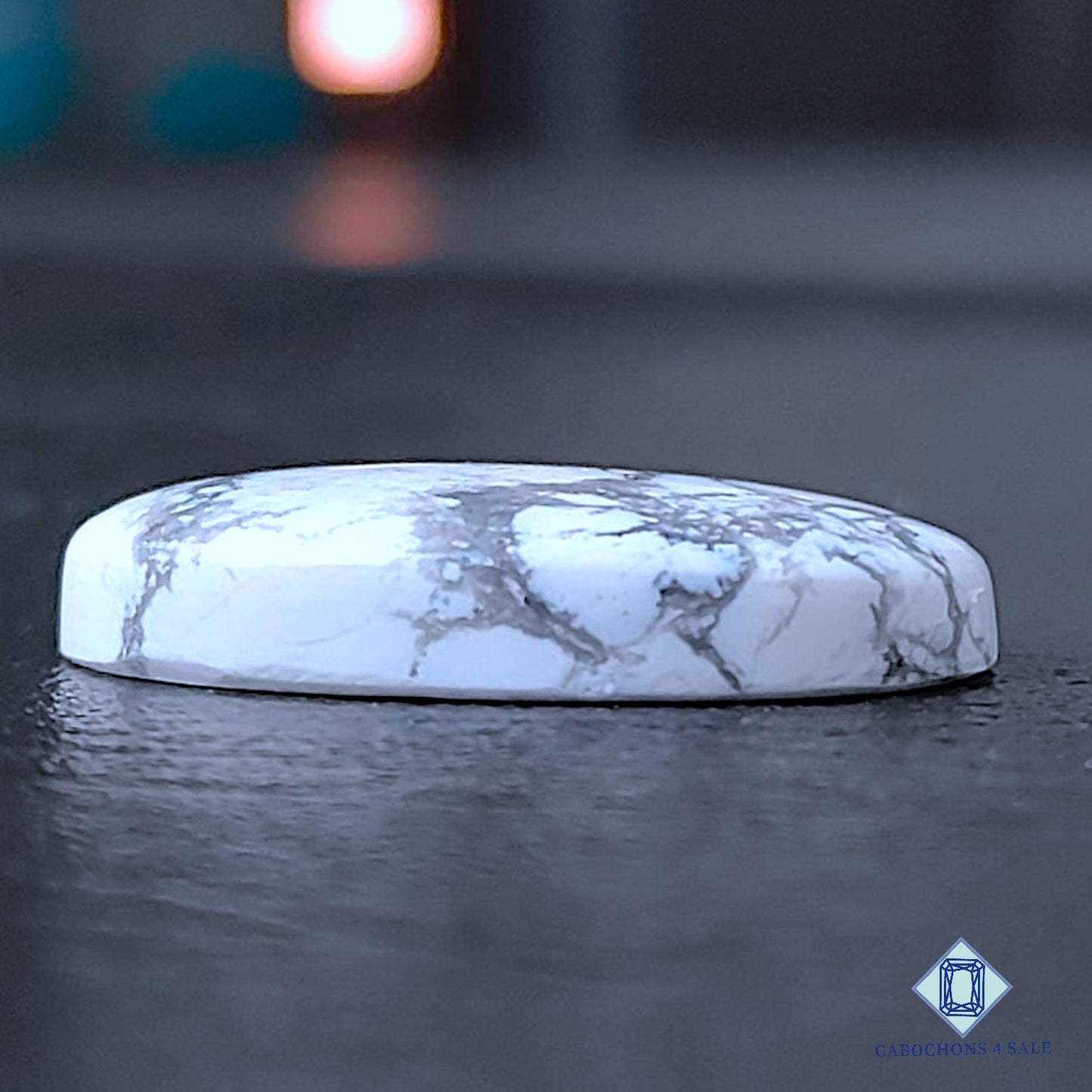 Natural Howlite Gemstone  Oval Cabochons 28*19*6mm from California available for sale