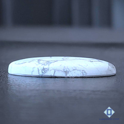 Natural Howlite Gemstone  Oval Cabochons 35*19*5mm from California available for sale