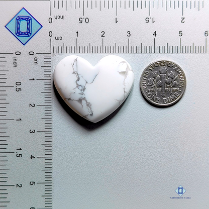 Howlite-Heart-Cabochons