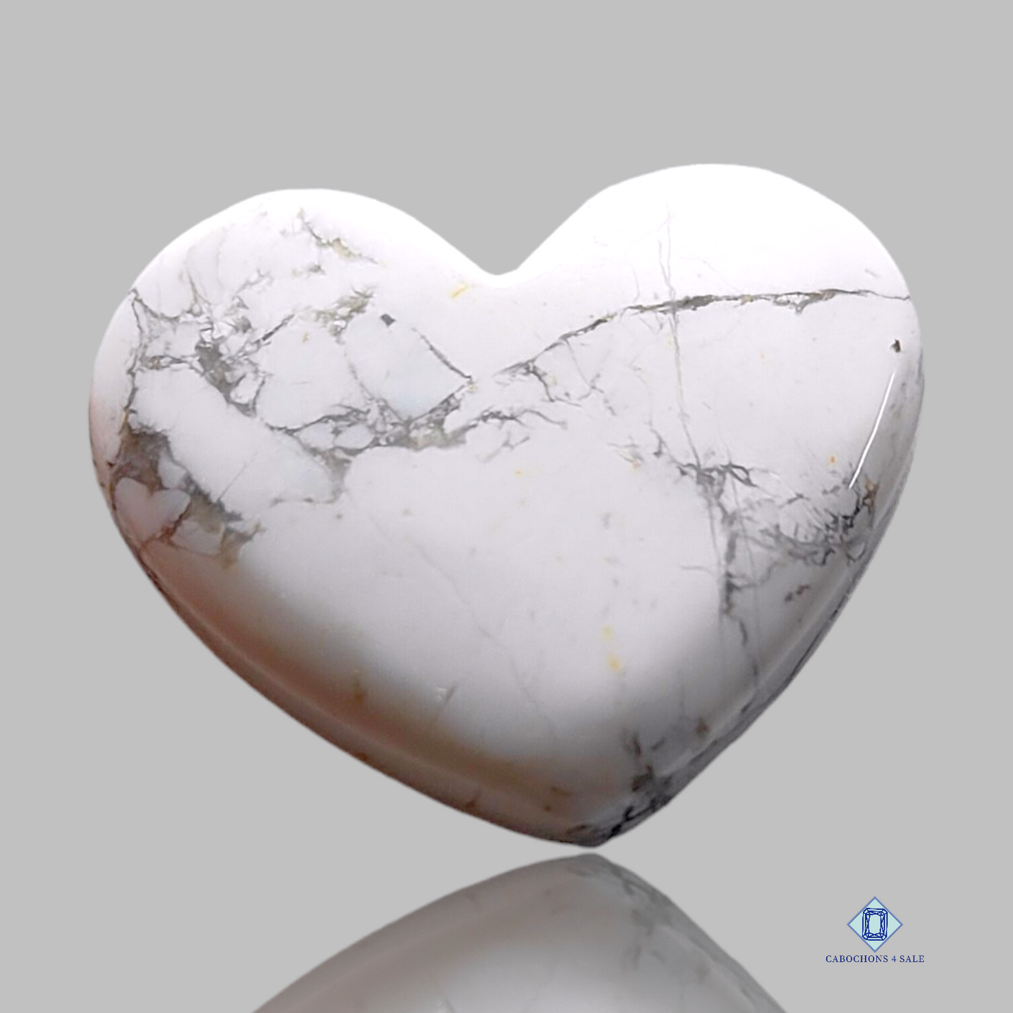 Howlite-Heart-Cabochons