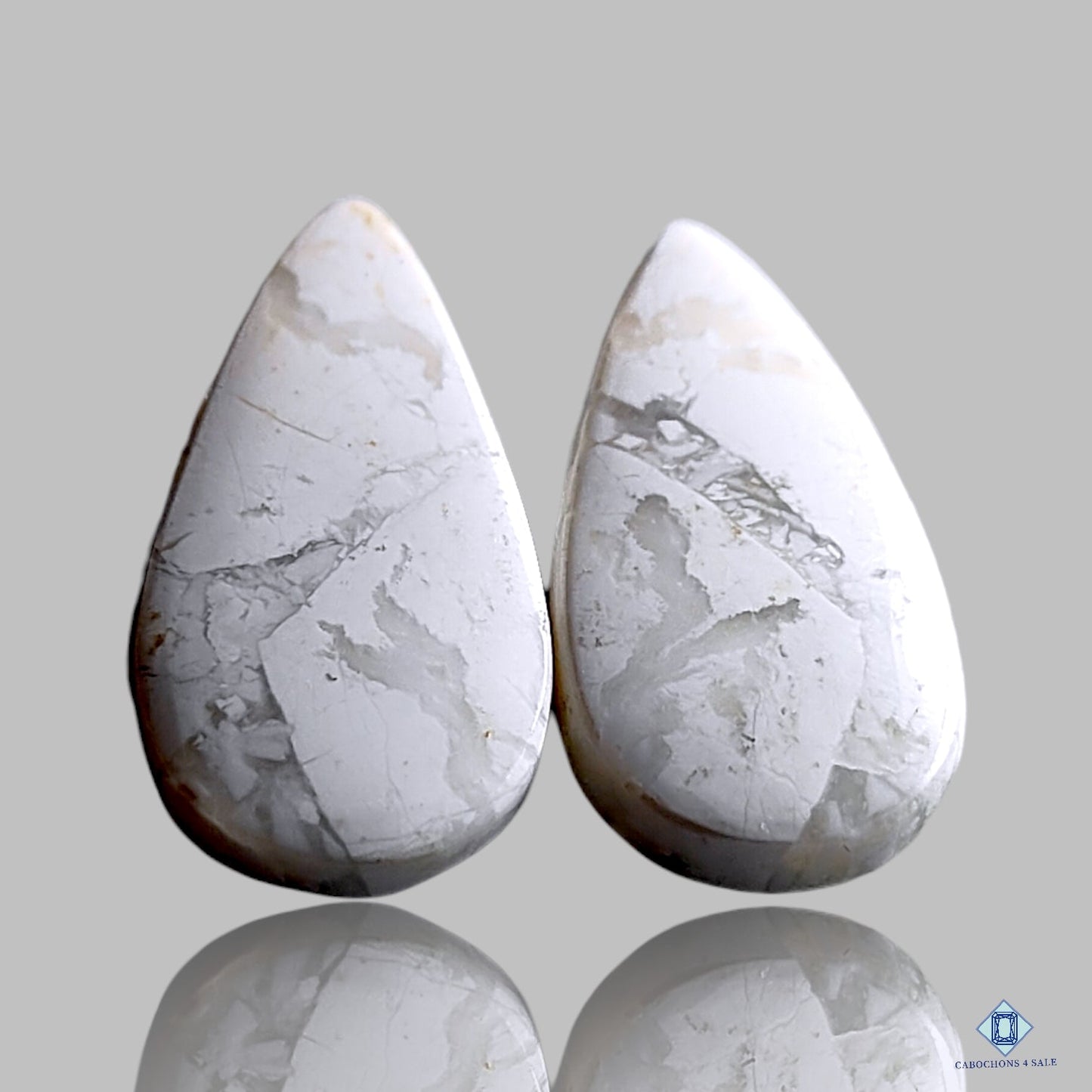 Howlite Pear Pairs