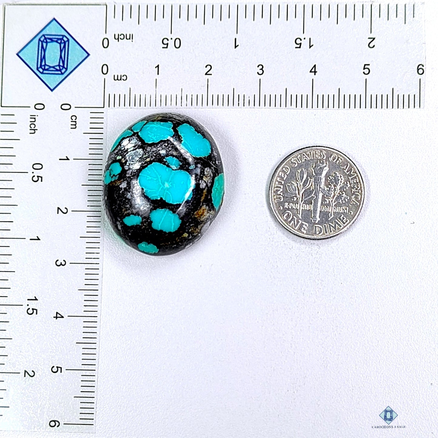 Hubei Turquoise Oval Cabochons