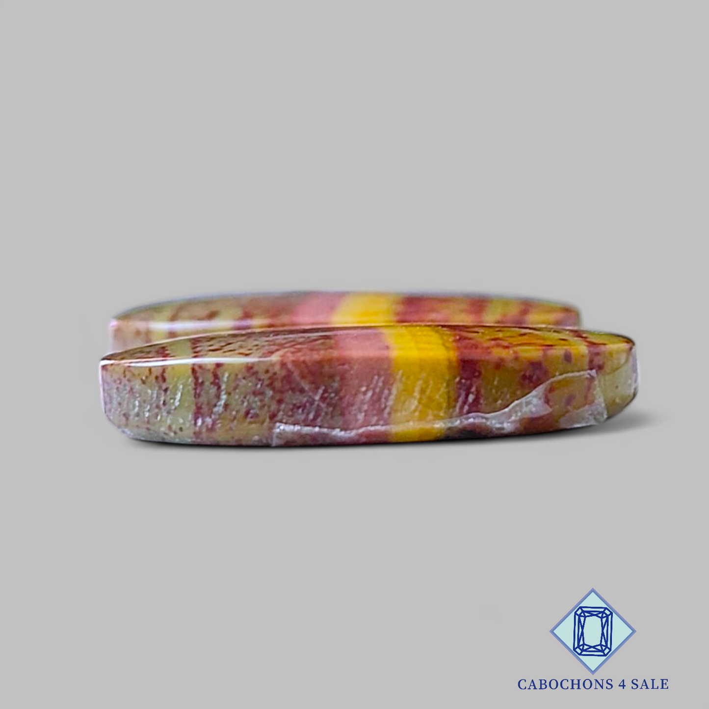 Pares ovalados de jaspe imperial de 20 x 12 x 4 mm