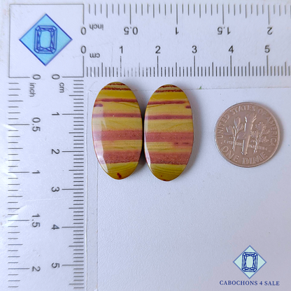 Imperial Jasper Oval Pairs 25*13*4mm