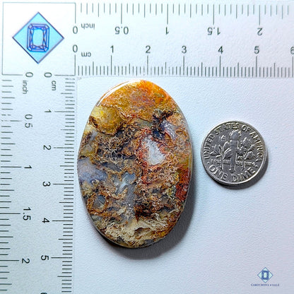 Indonesian Moss Agate Oval Cabochons