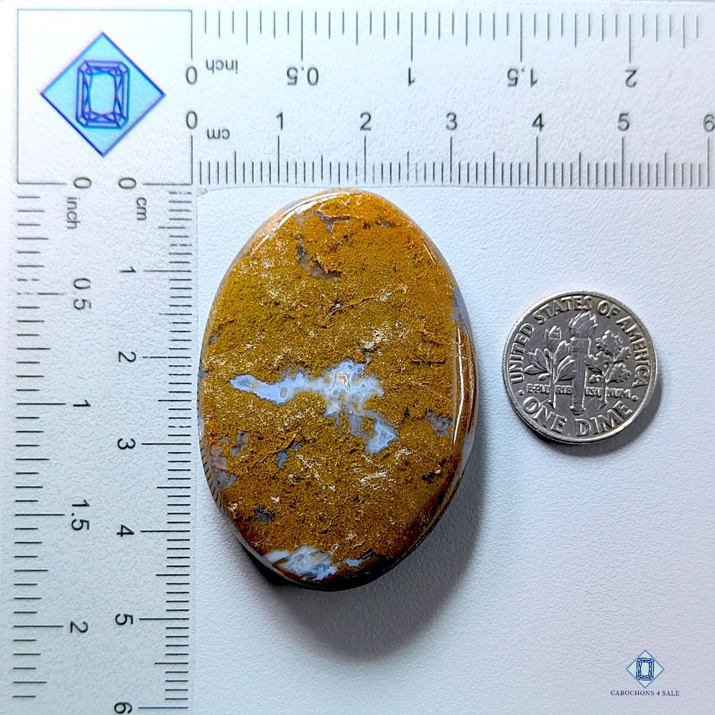 Indonesian Moss Agate Oval Cabochons