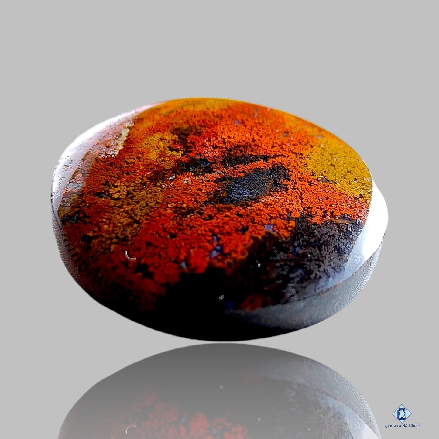 Indonesian Moss Agate Round Cabochons