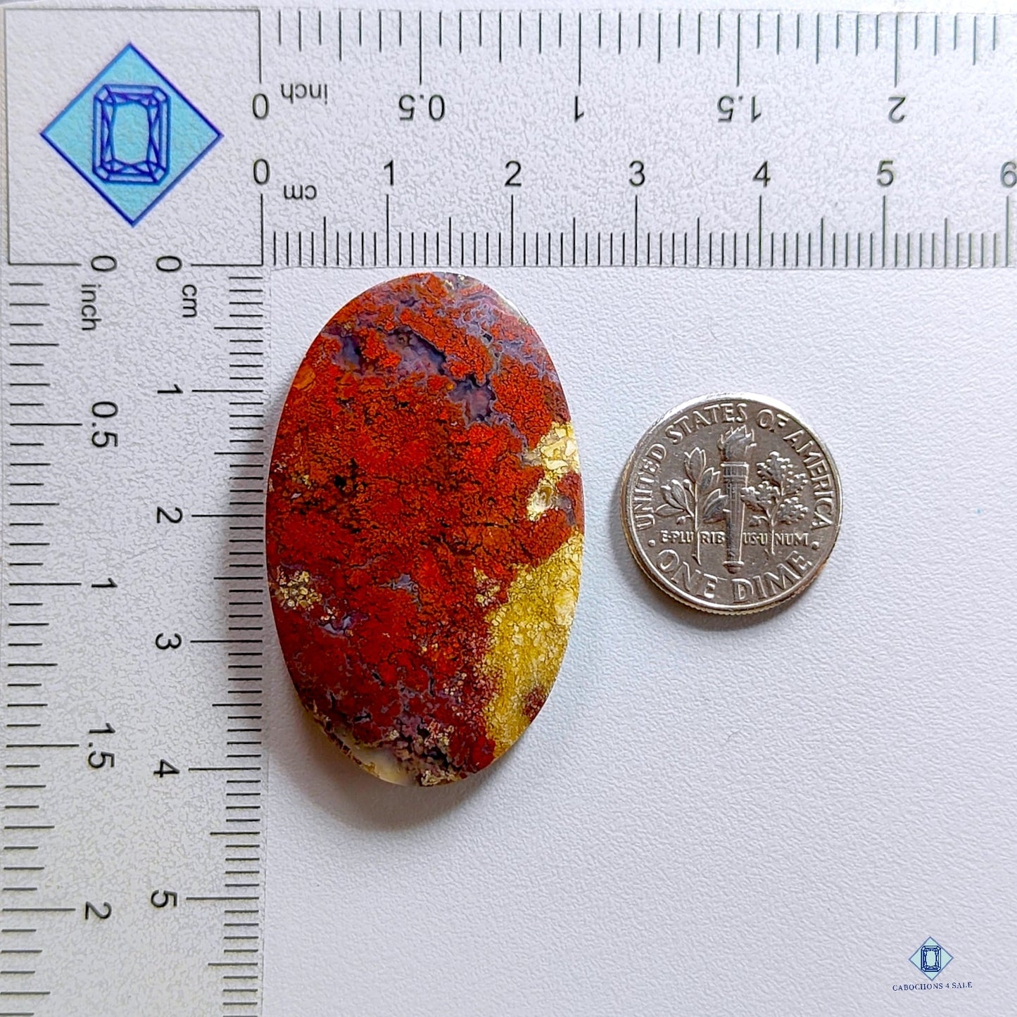 Indonesian Moss Agate Oval Cabochons