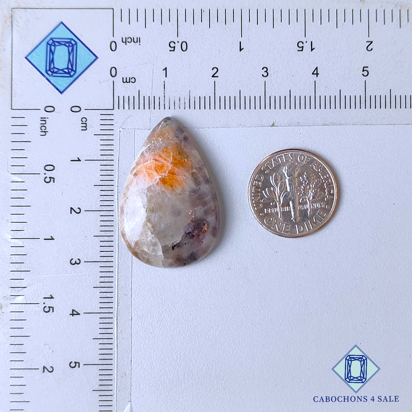 Iolite Pear Cabochons