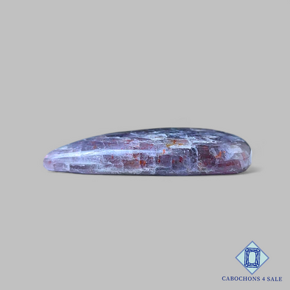 Cabujones triangulares de piedra solar iolita