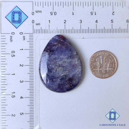Iolite Sunstone Pear Cabochons