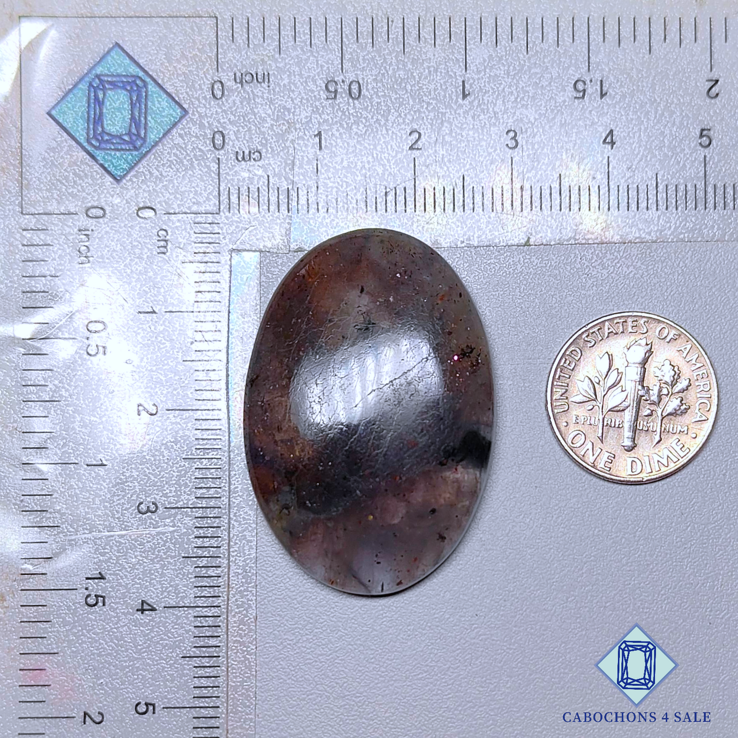 Iolite Sunstone Oval Cabochons