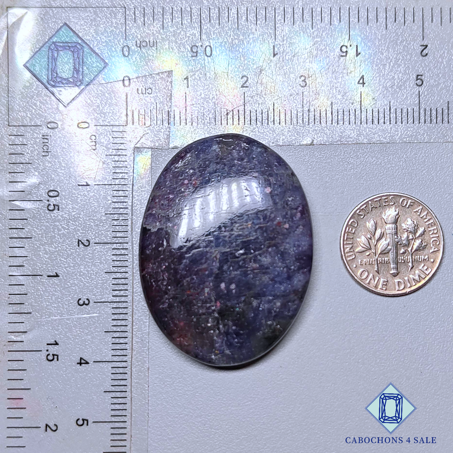 Iolite Sunstone Oval Cabochons