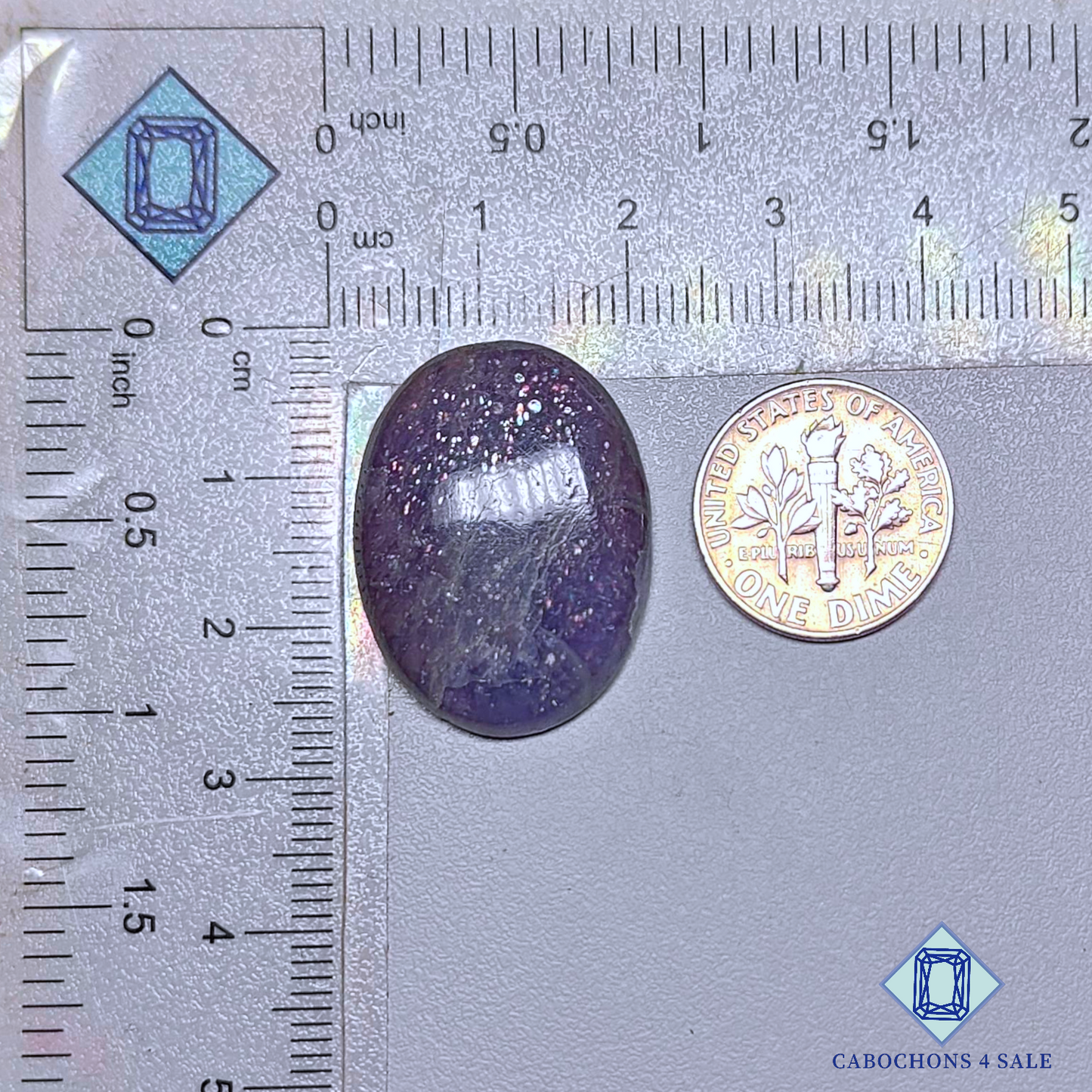 Iolite Sunstone Oval Cabochons