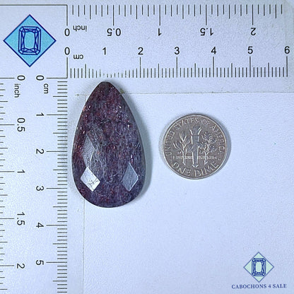Natural Iolite Sunstone Gemstone Pear Checker Cut 34*20*6mm available for sale