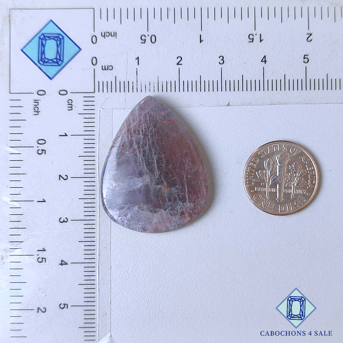 Iolite Sunstone Pear Cabochons