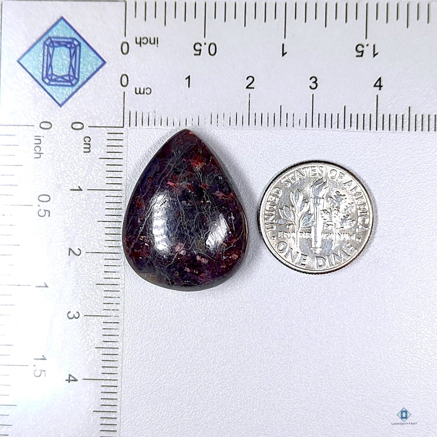 Iolite Sunstone Pear Cabochons