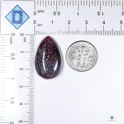 Iolite Sunstone Pear Cabochons