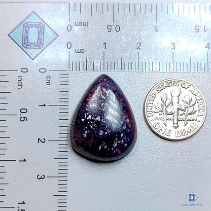 Iolite Sunstone Pear Cabochons