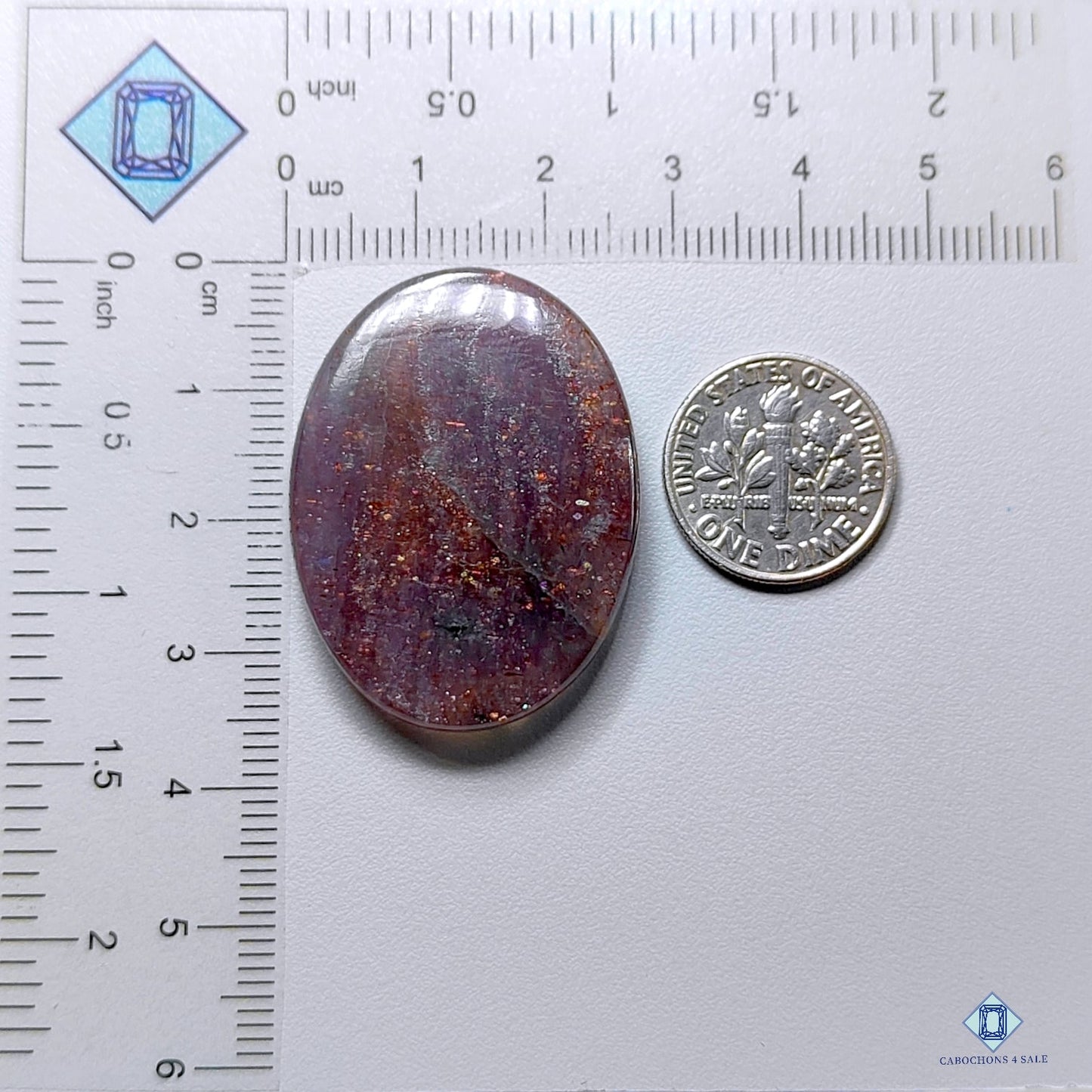 Iolite Sunstone Oval Cabochons