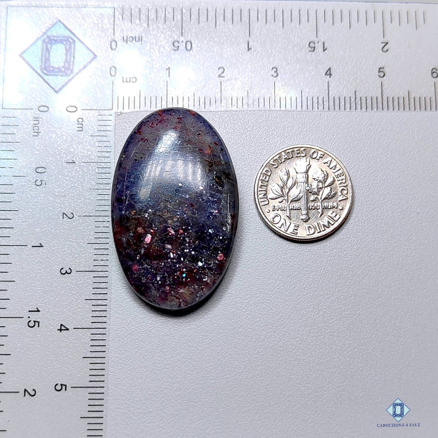 Iolite Sunstone Oval Cabochons