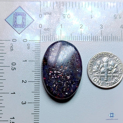 Iolite Sunstone Oval Cabochons