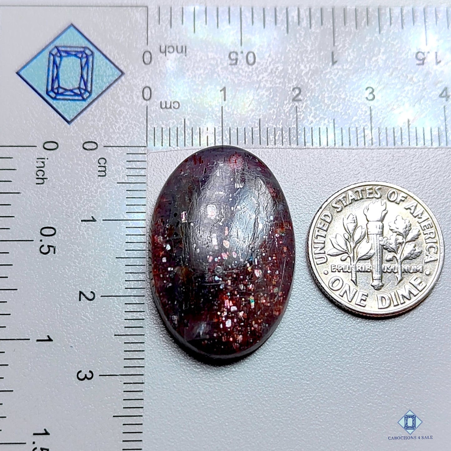 Iolite Sunstone Oval Cabochons