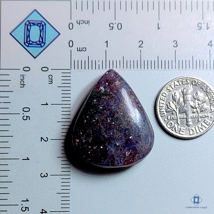 Iolite Sunstone Pear Cabochons