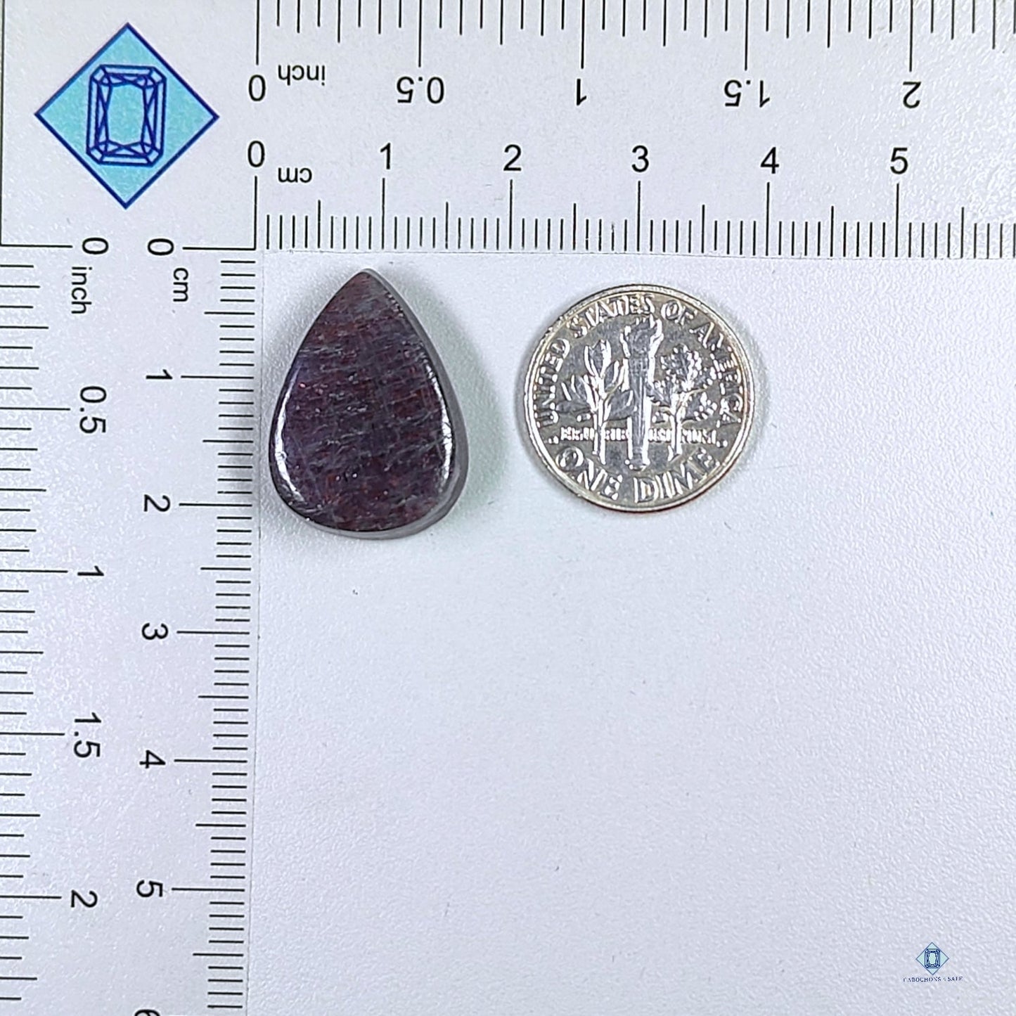 Iolite Sunstone Pear Cabochons