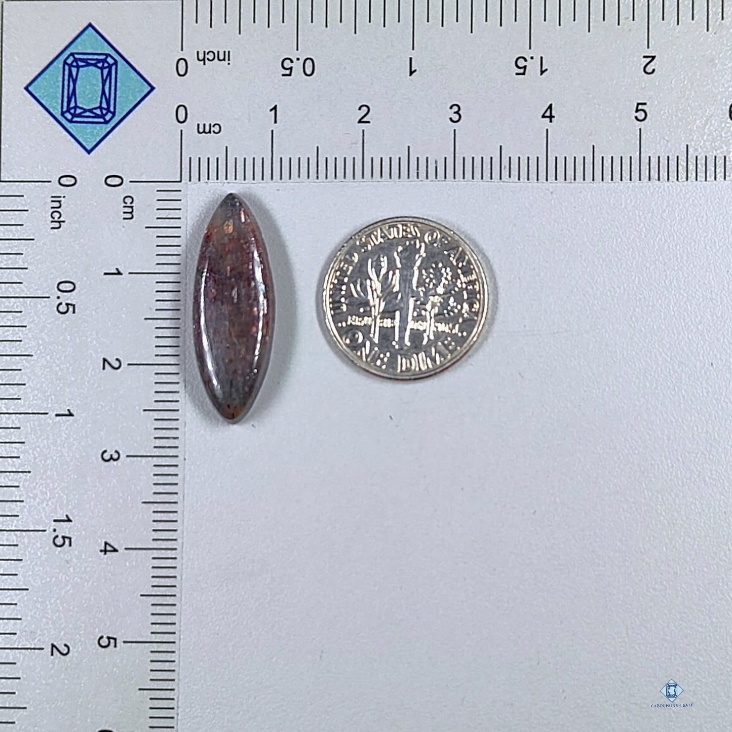 Iolite Sunstone Marquise Cabochons