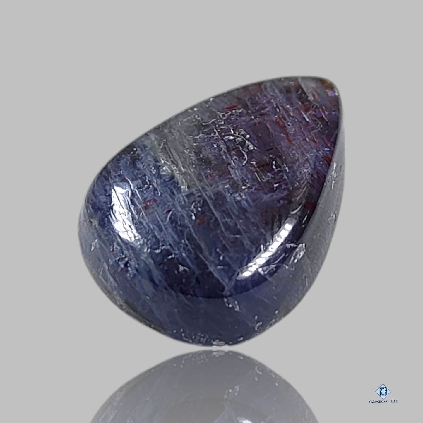 Iolite Sunstone Pear Cabochons