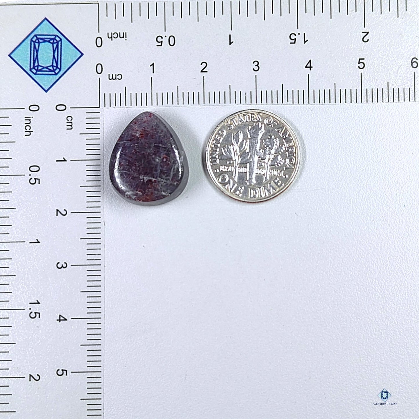 Iolite Sunstone Pear Cabochons