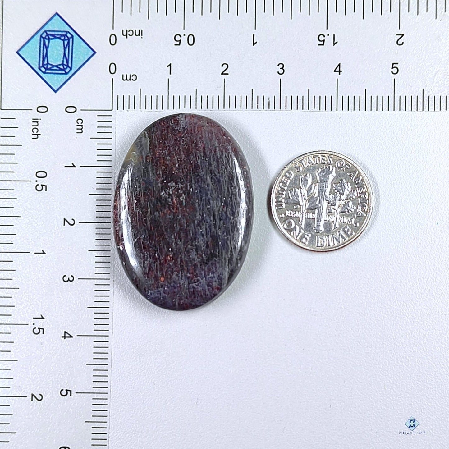 Iolite Sunstone Oval Cabochons