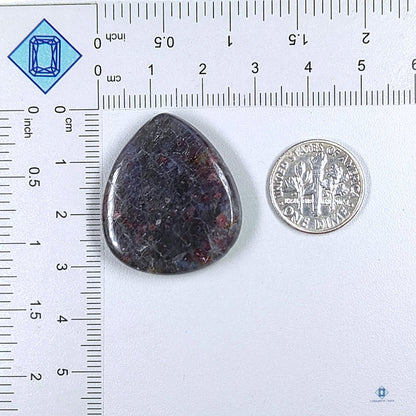 Iolite Sunstone Pear Cabochons