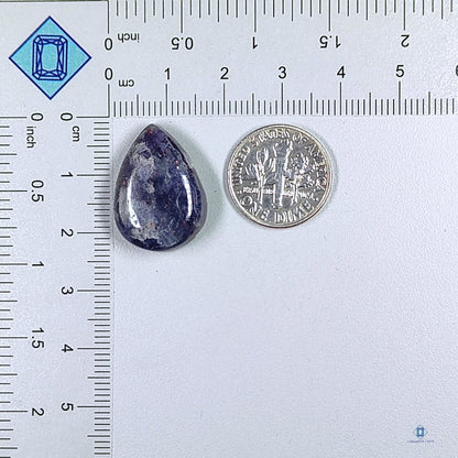 Iolite Sunstone Pear Cabochons