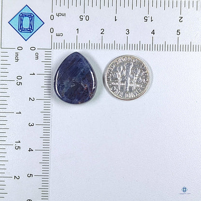 Iolite Sunstone Pear Cabochons