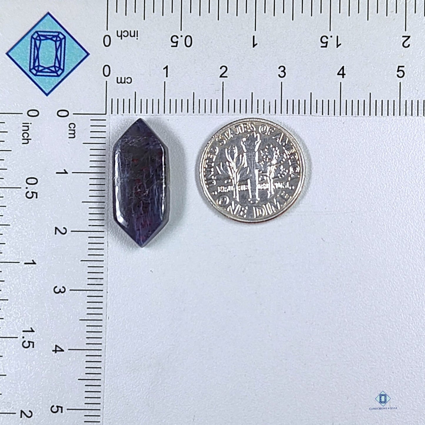 Iolite Sunstone Hexagon Cabochons