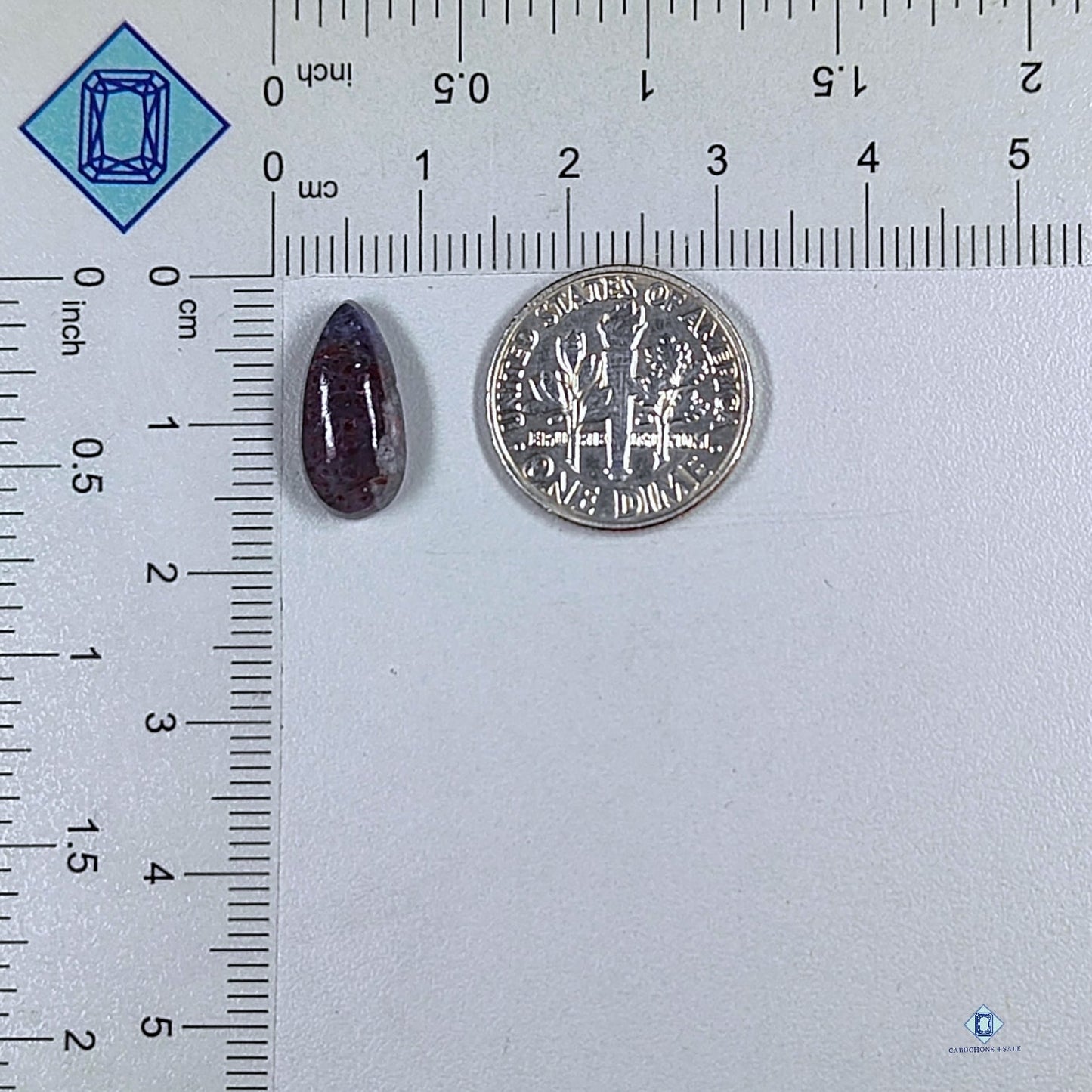 Iolite Sunstone Pear Cabochons